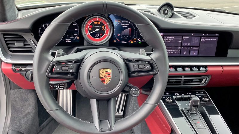 Referência do painel de um Porsche 911